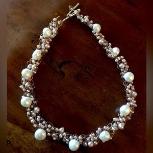 Pearl Crocheted Necklace